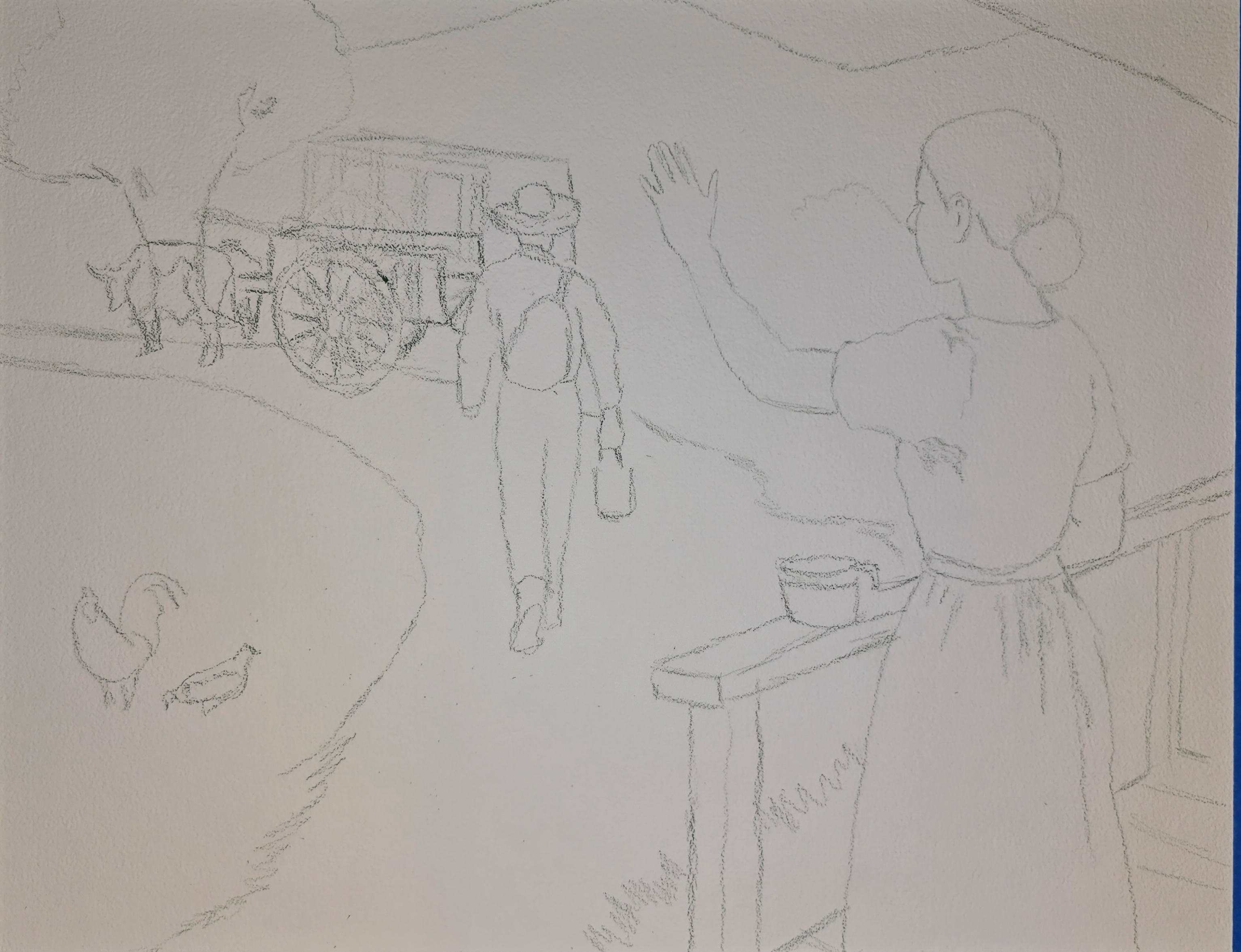 Boceto de Camino al Jornal